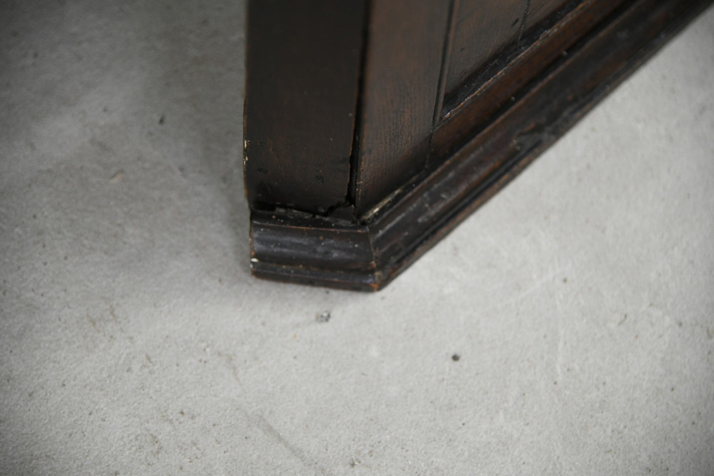 Antique Glazed Oak Corner Cupboard