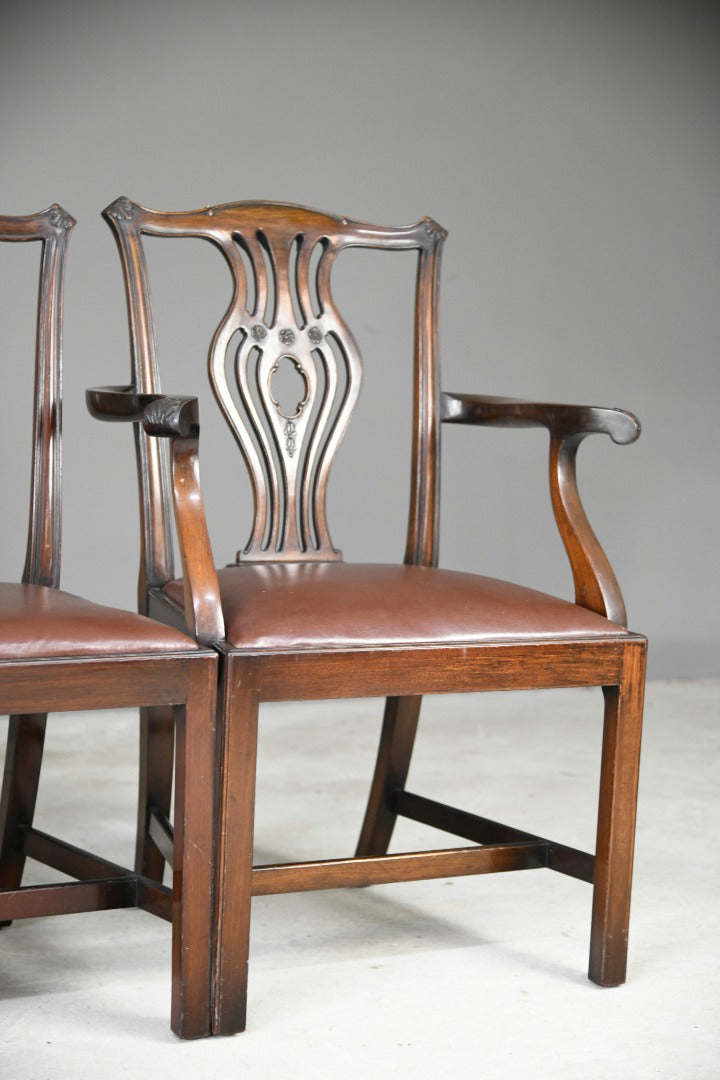 Set 6 Chippendale Style Dining Chairs