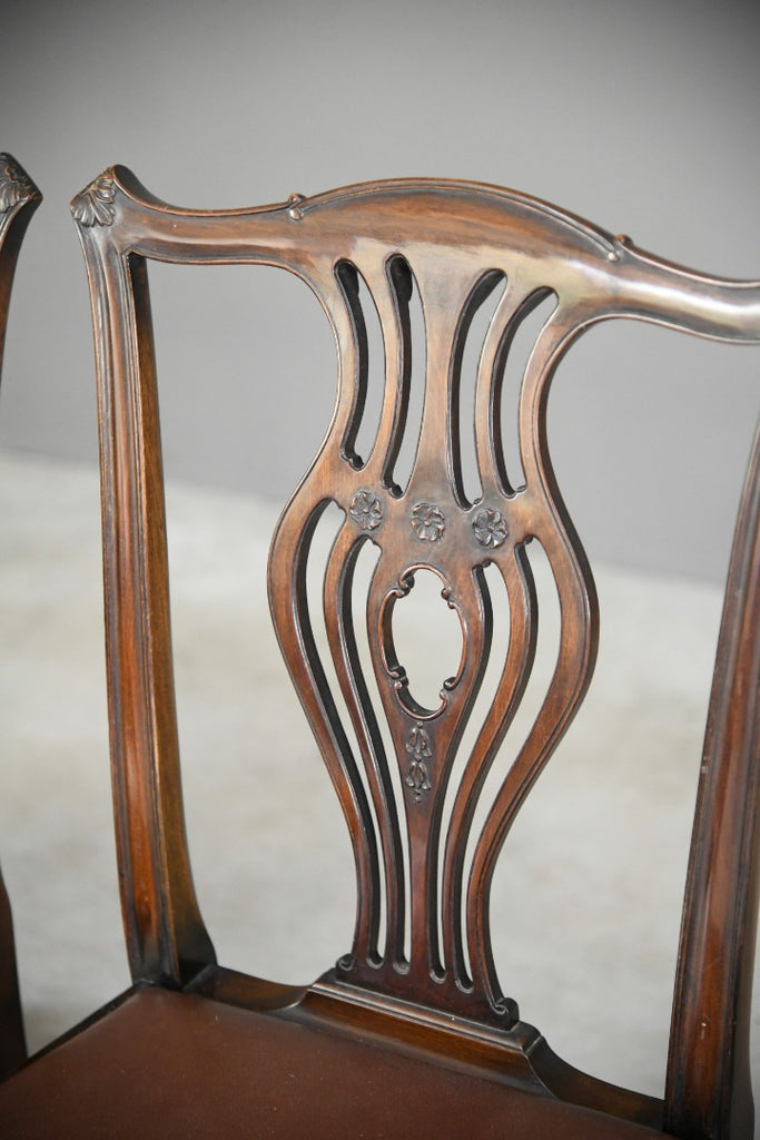 Set 6 Chippendale Style Dining Chairs