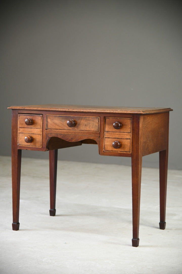 Antique Mahogany Crossbanded Georgian Writing Table