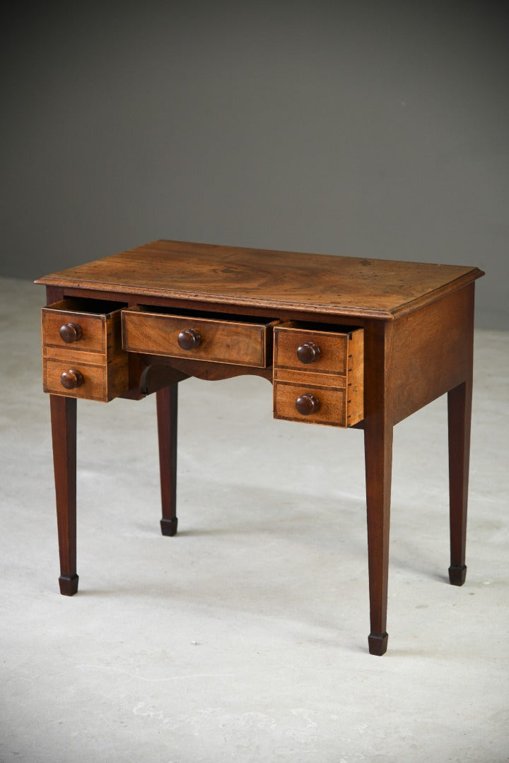 Antique Mahogany Crossbanded Georgian Writing Table