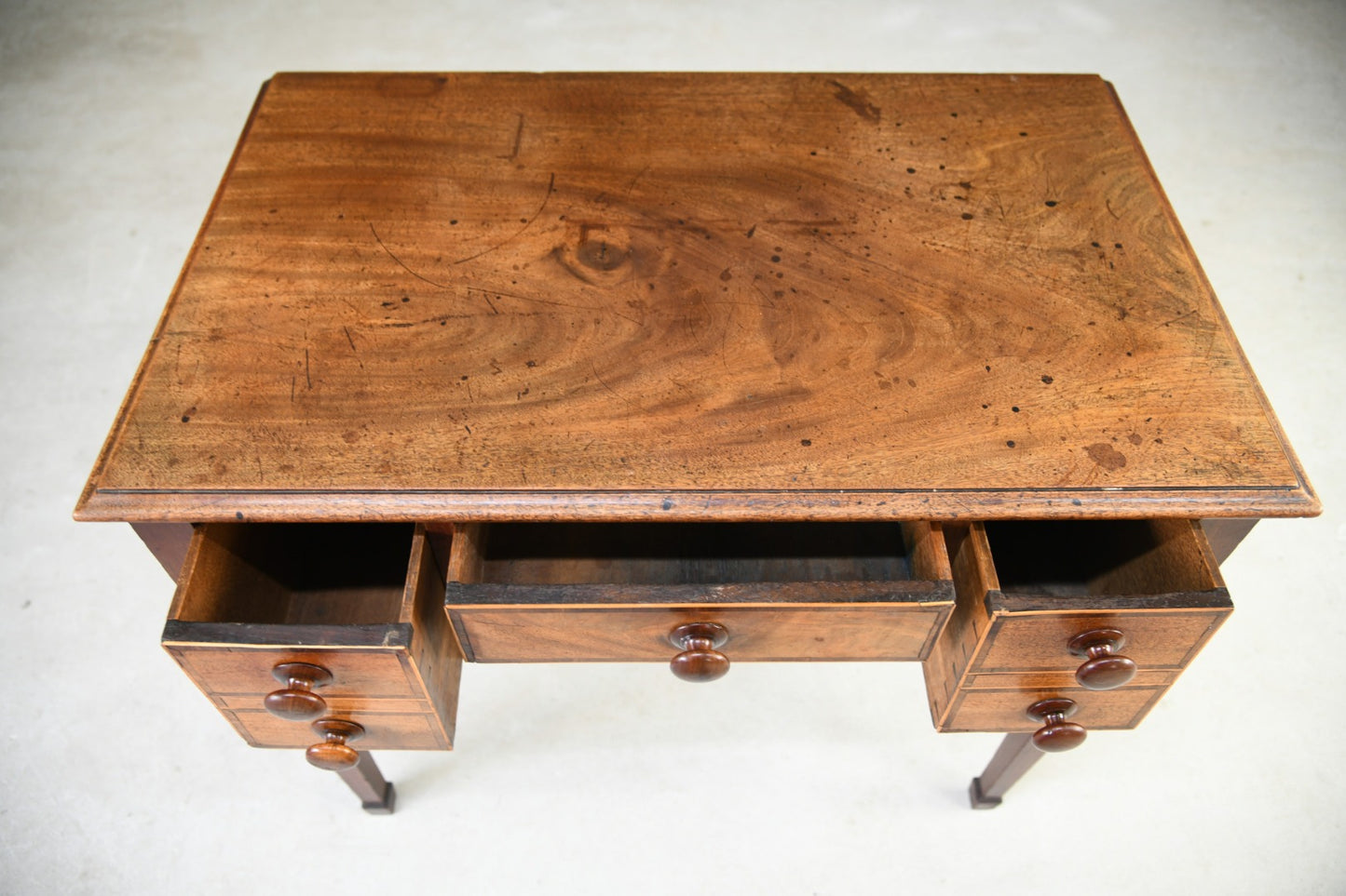 Antique Mahogany Crossbanded Georgian Writing Table