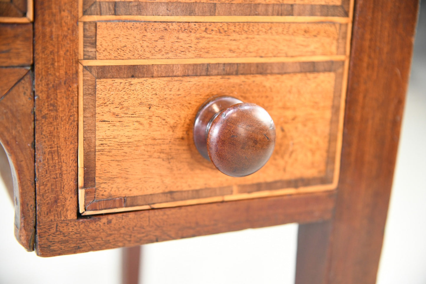 Antique Mahogany Crossbanded Georgian Writing Table