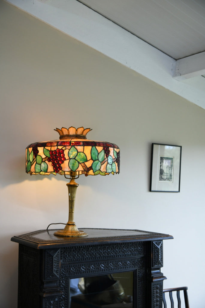 Miller Table Lamp & Tiffany Style Slag Glass Shade