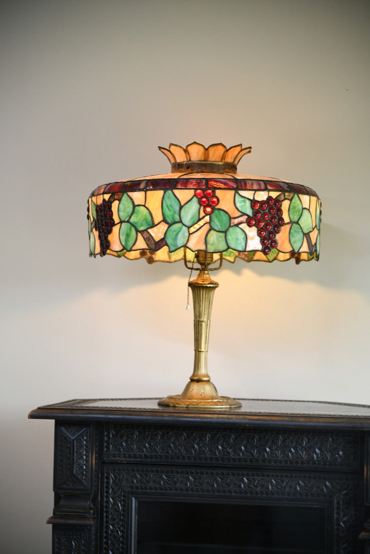 Miller Table Lamp & Tiffany Style Slag Glass Shade