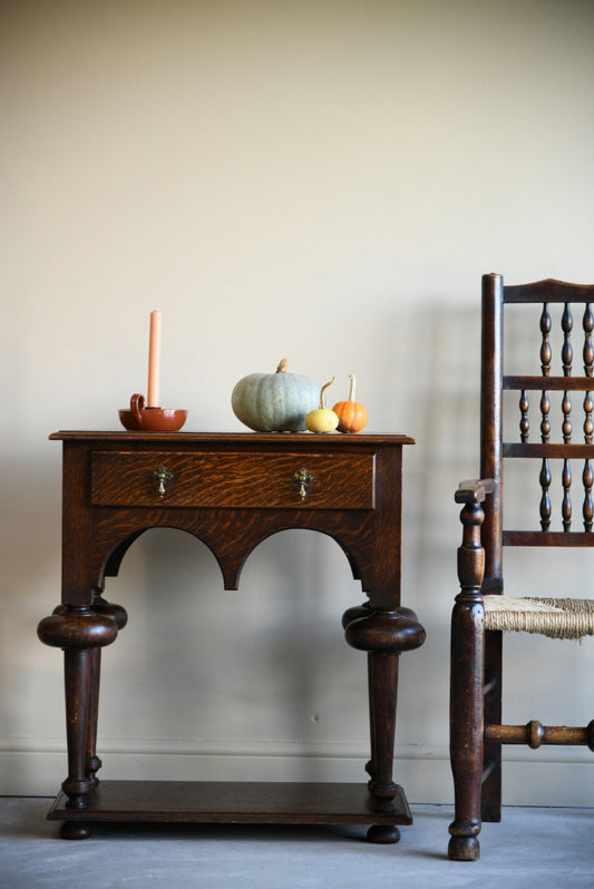 William & Mary Style Oak Table