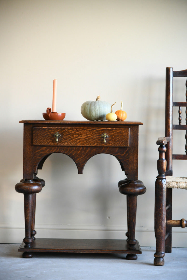 William & Mary Style Oak Table