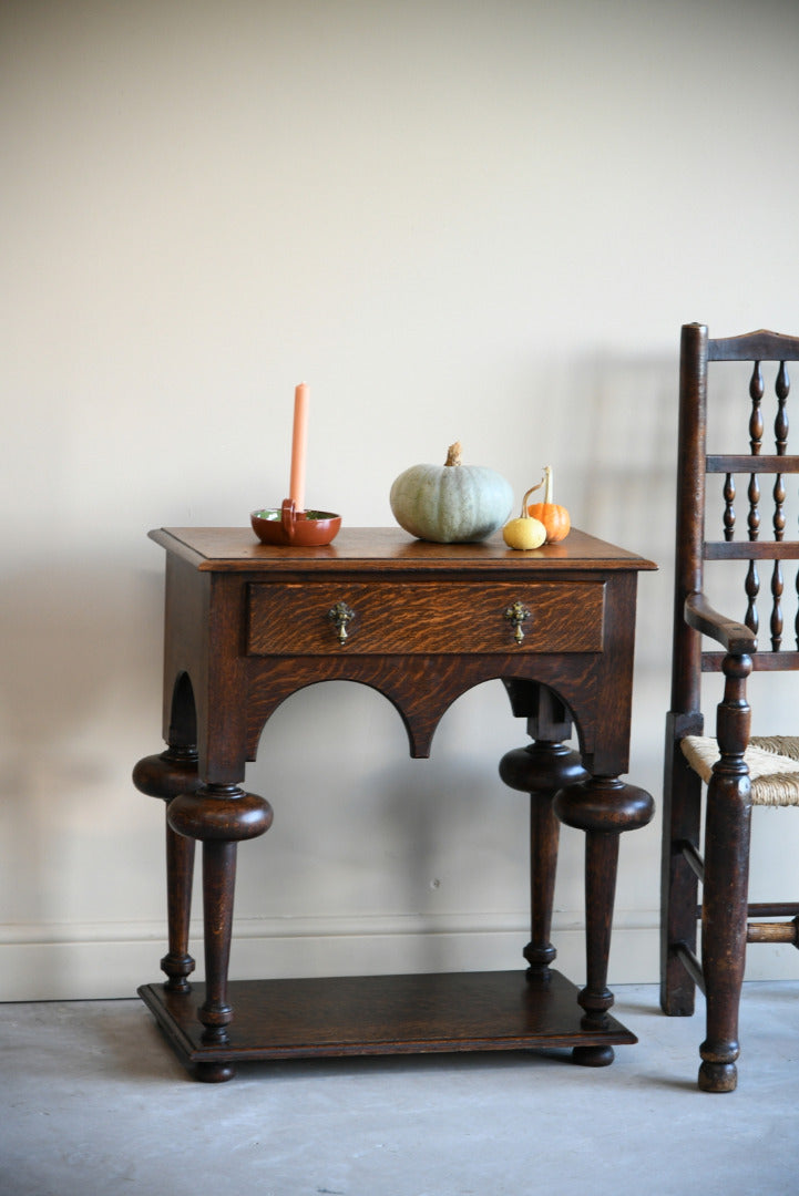 William & Mary Style Oak Table