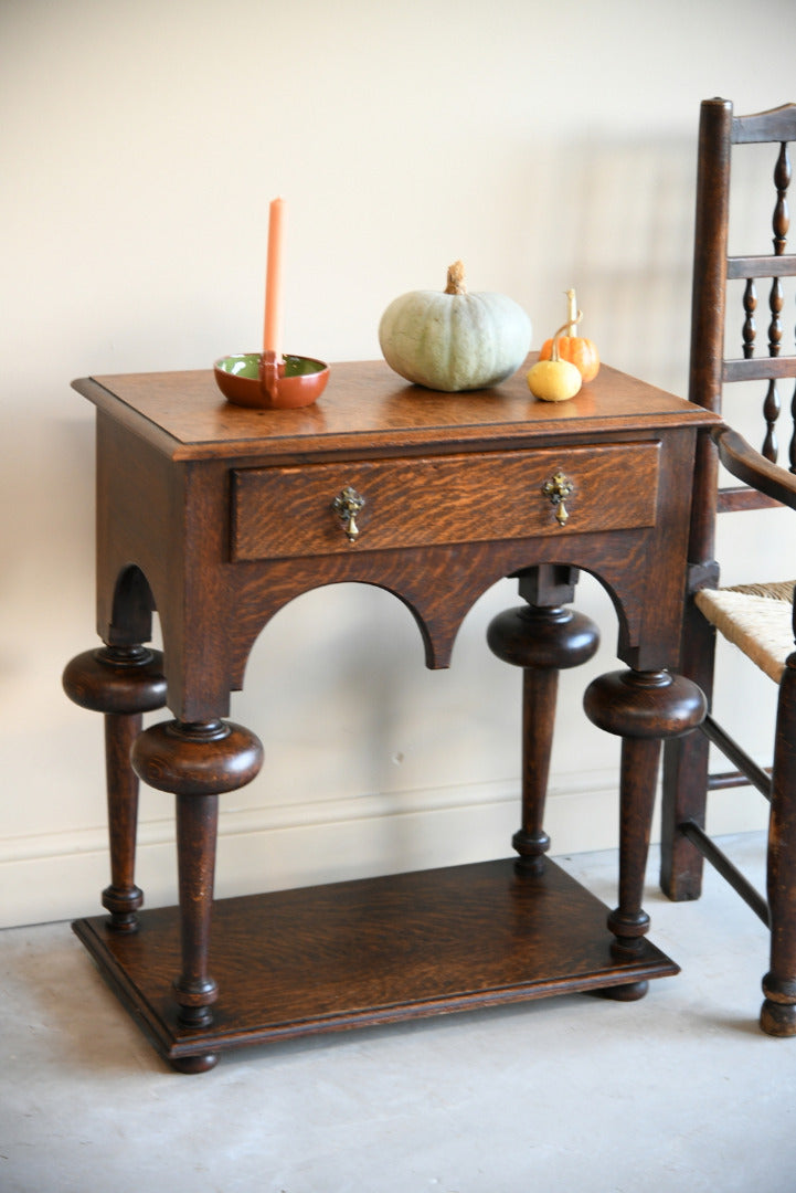 William & Mary Style Oak Table