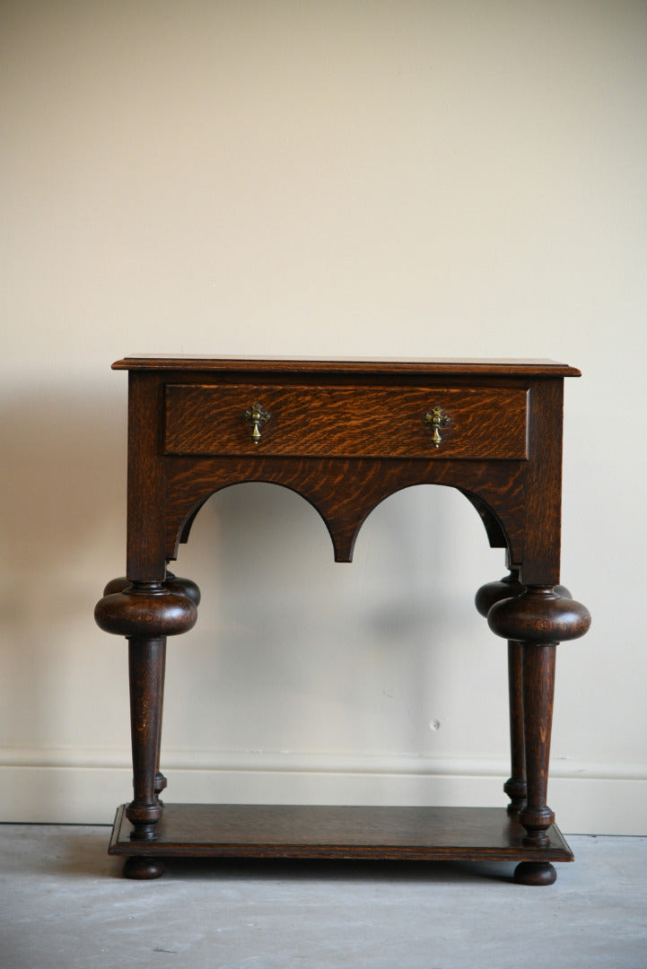 William & Mary Style Oak Table