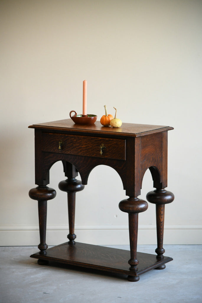 William & Mary Style Oak Table