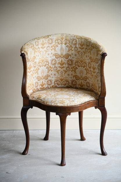 Antique Upholstered Tub Chair