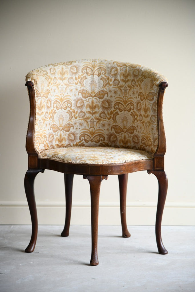 Antique Upholstered Tub Chair