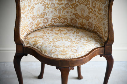 Antique Upholstered Tub Chair