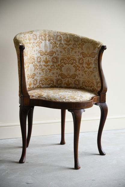 Antique Upholstered Tub Chair