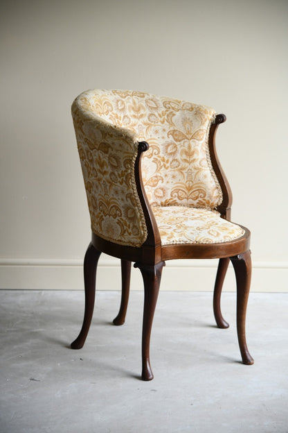 Antique Upholstered Tub Chair