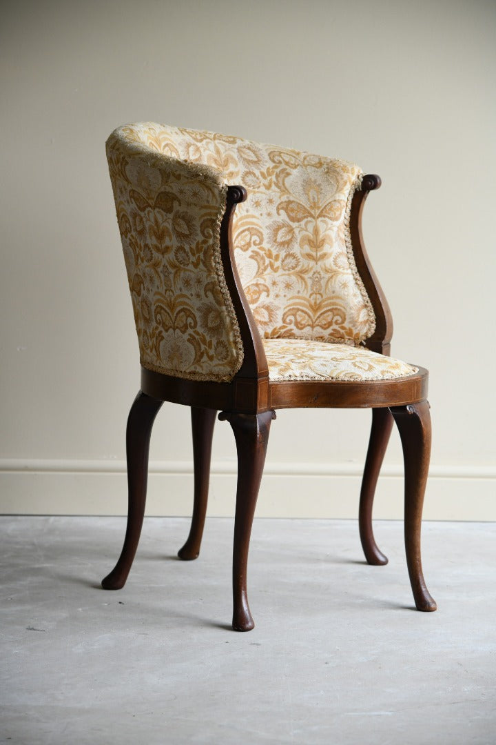 Antique Upholstered Tub Chair