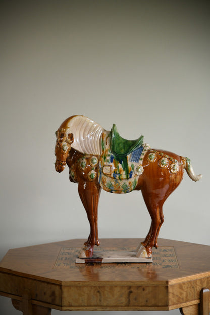 Large Chinese Pottery Horse