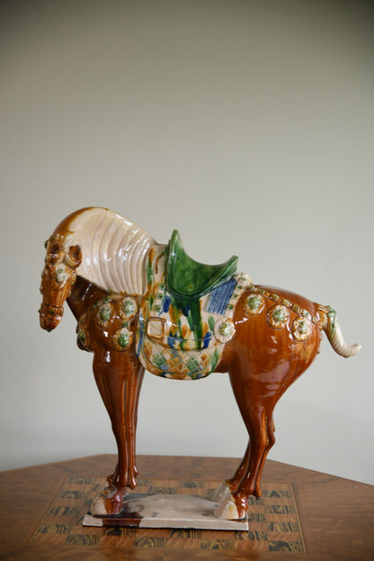 Large Chinese Pottery Horse