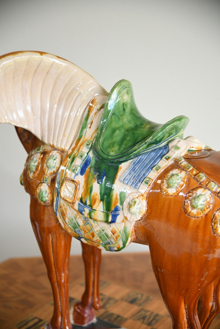 Large Chinese Pottery Horse