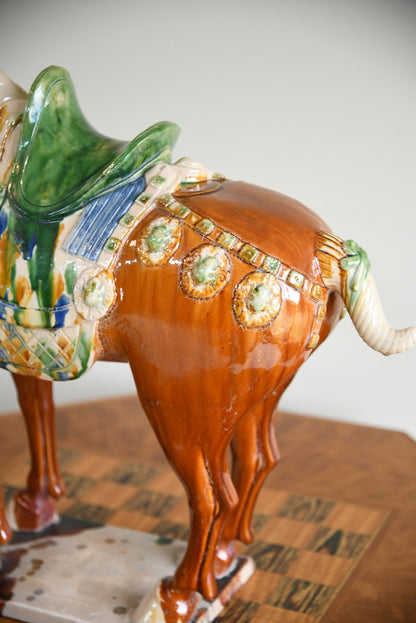 Large Chinese Pottery Horse