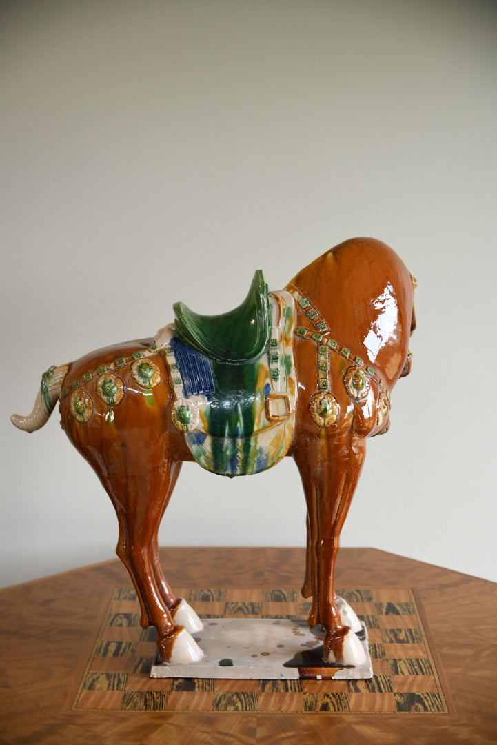 Large Chinese Pottery Horse