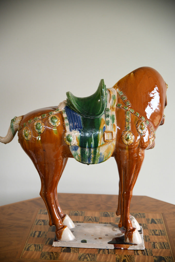 Large Chinese Pottery Horse