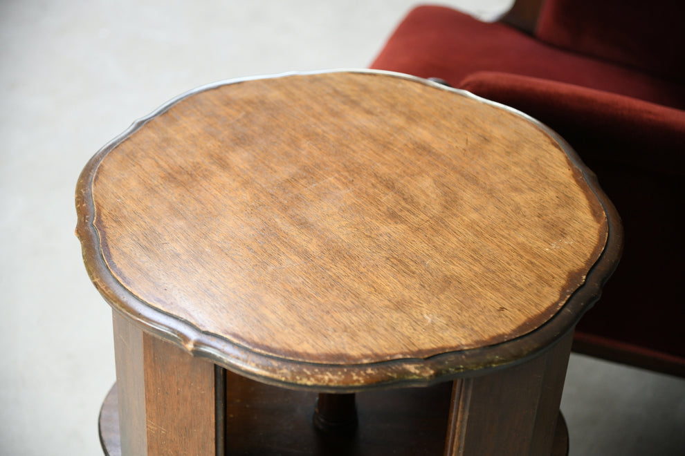 Georgian Style Revolving Library Table – Kernow Furniture