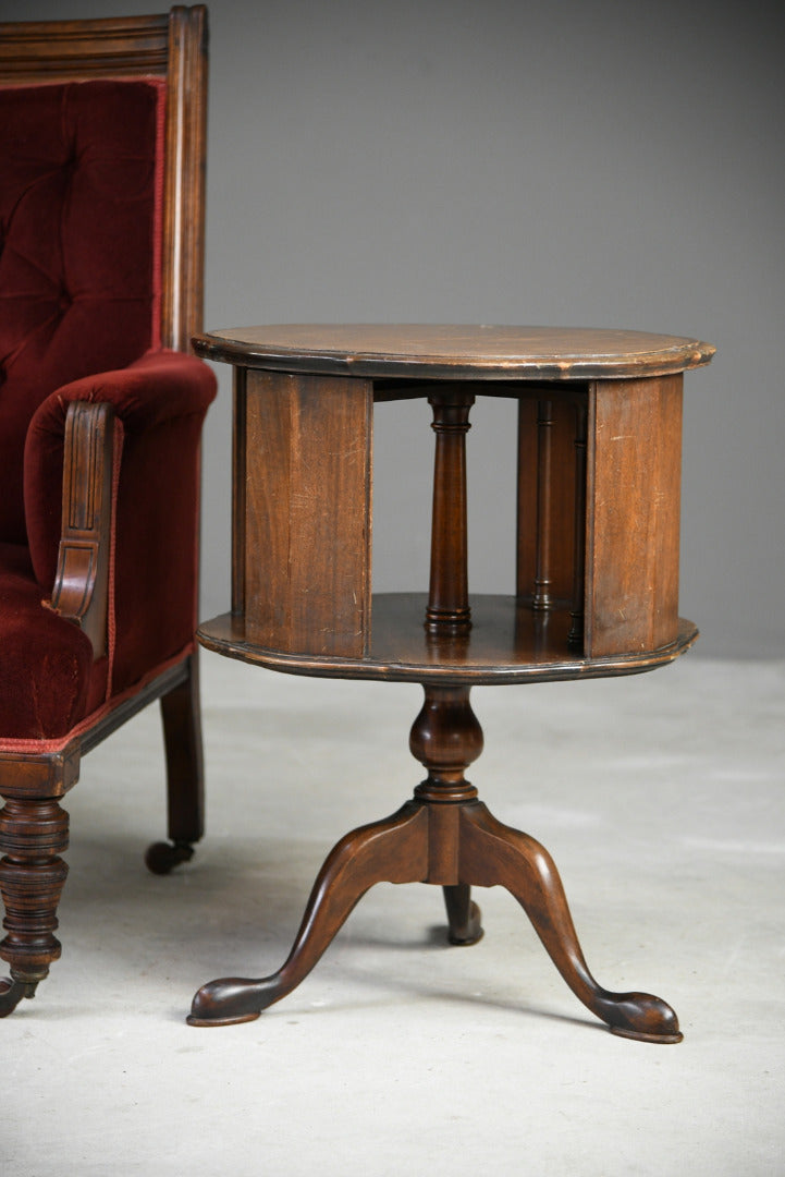 Georgian Style Revolving Library Table