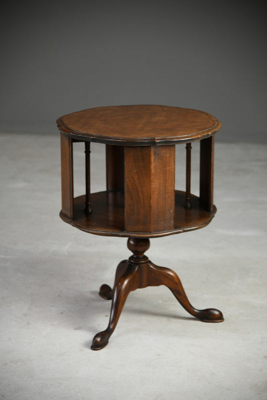 Georgian Style Revolving Library Table