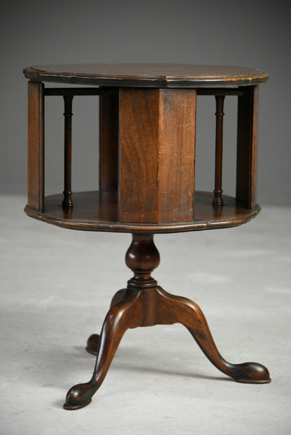 Georgian Style Revolving Library Table