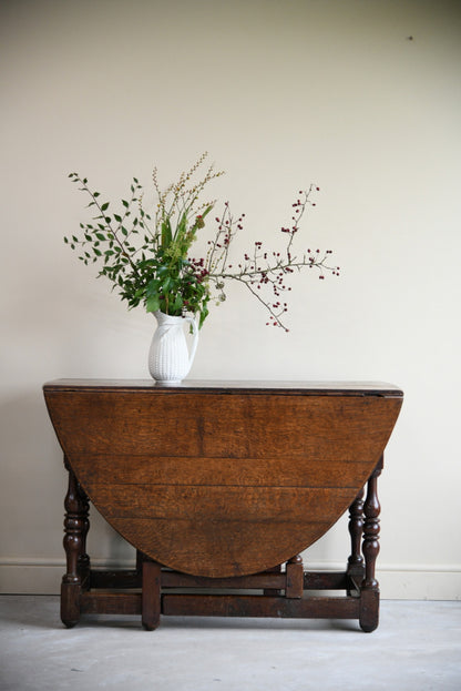 Oak Gate Leg Dining Table