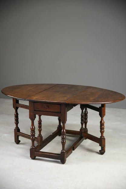 Oak Gate Leg Dining Table