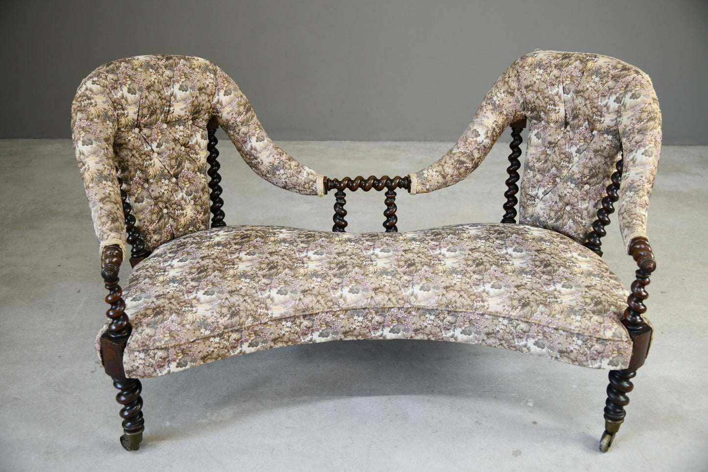 Antique Victorian Barley Twist Sofa