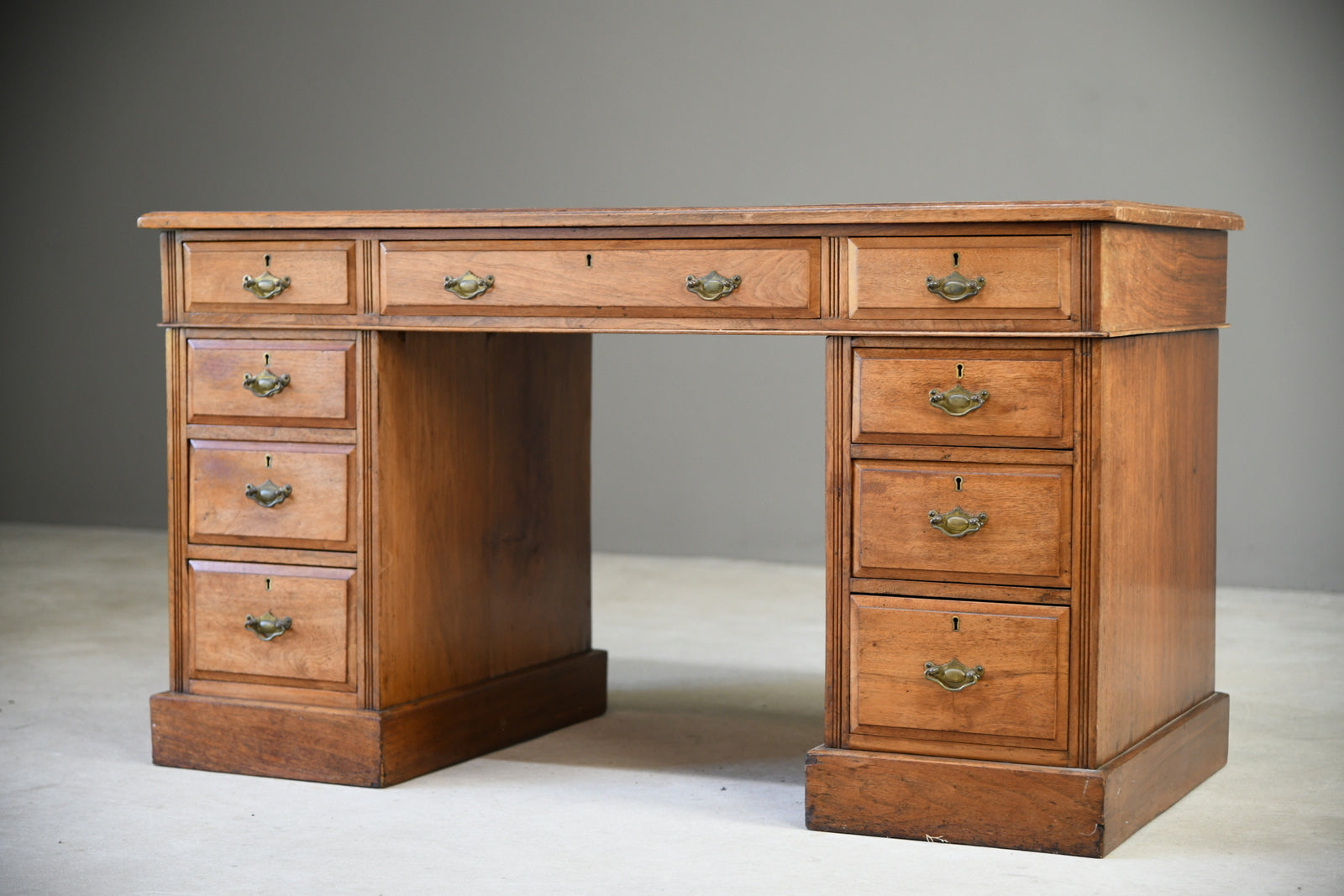 Antique Walnut Edwardian Desk