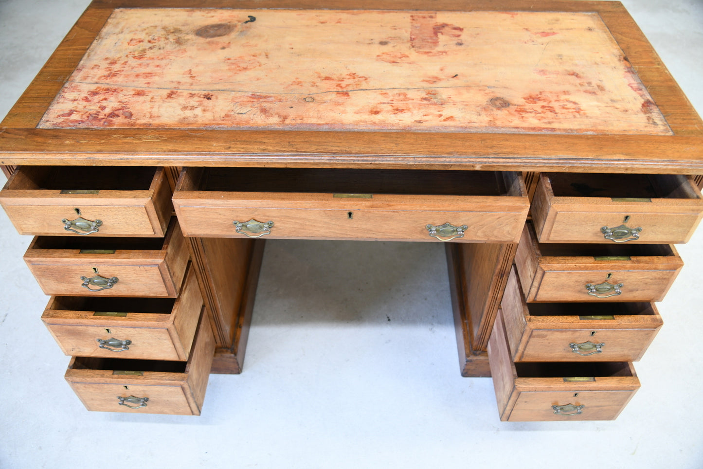 Antique Walnut Edwardian Desk