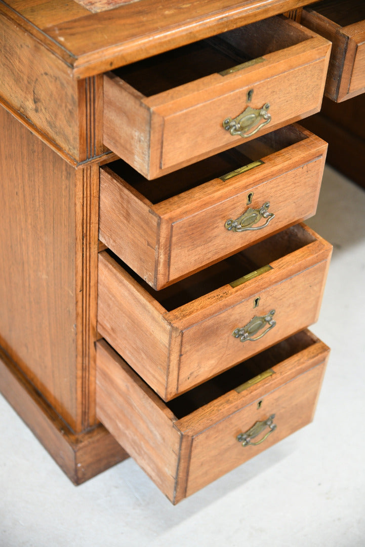 Antique Walnut Edwardian Desk