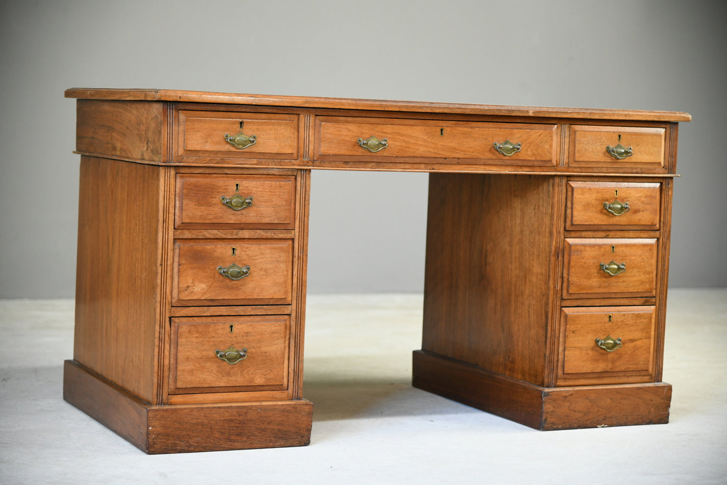 Antique Walnut Edwardian Desk