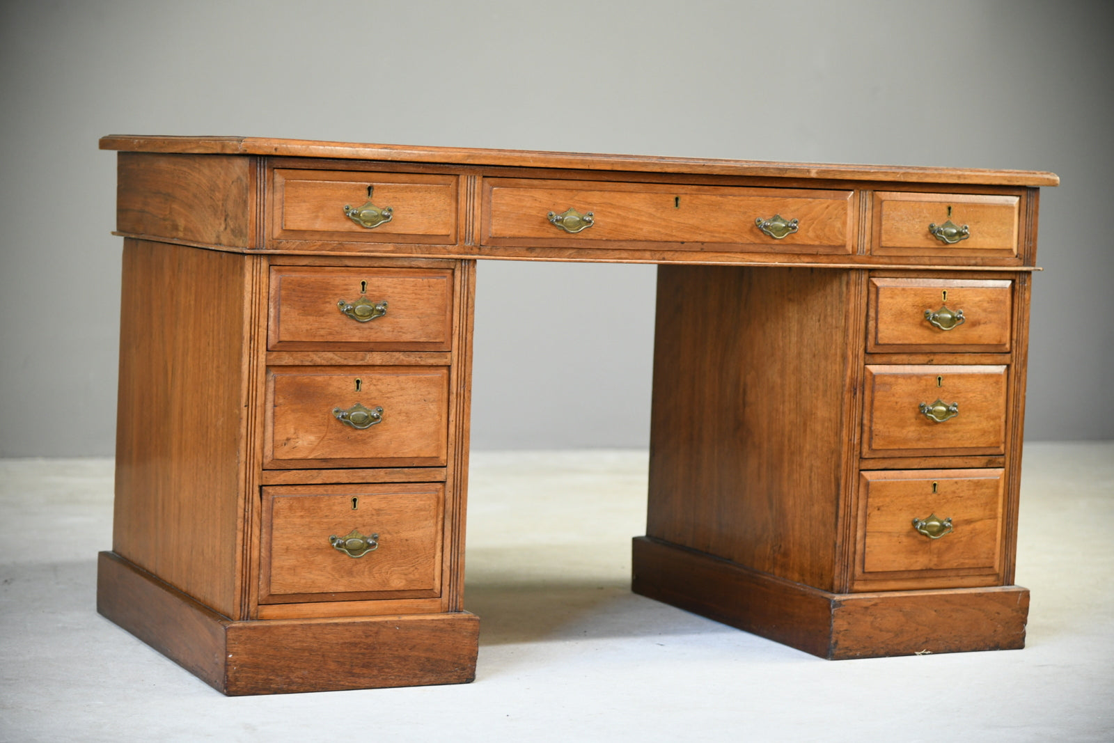 Antique Walnut Edwardian Desk