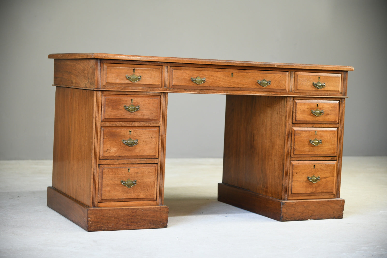 Antique Walnut Edwardian Desk