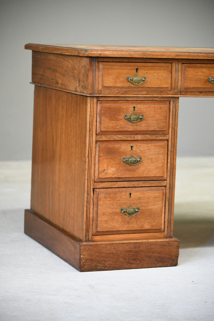 Antique Walnut Edwardian Desk