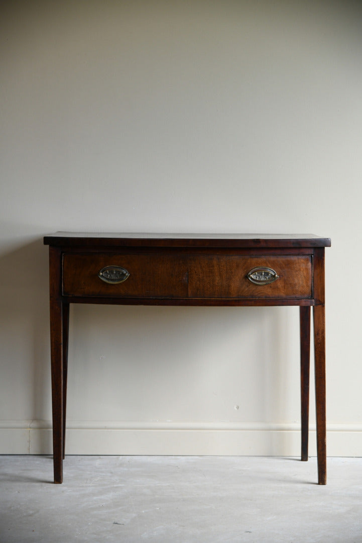 Antique 19th Century Mahogany Bow Front Side Table