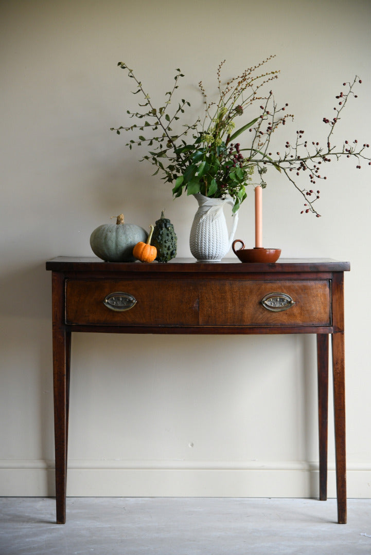 Antique 19th Century Mahogany Bow Front Side Table