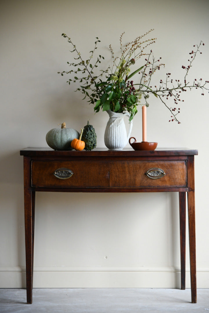 Antique 19th Century Mahogany Bow Front Side Table