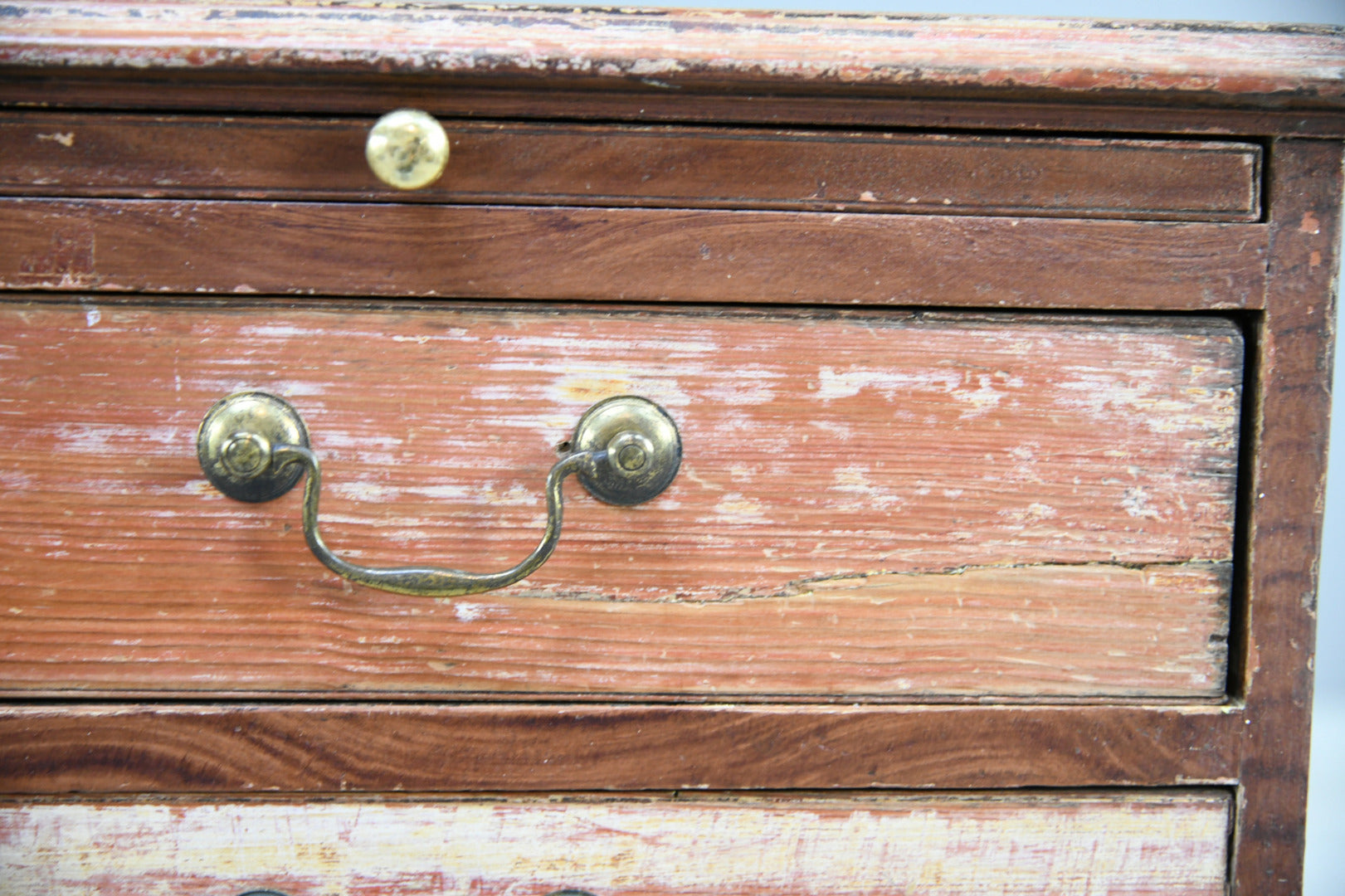 Georgian Painted Pine Wooden Chest of Drawers