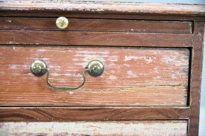 Georgian Painted Pine Wooden Chest of Drawers