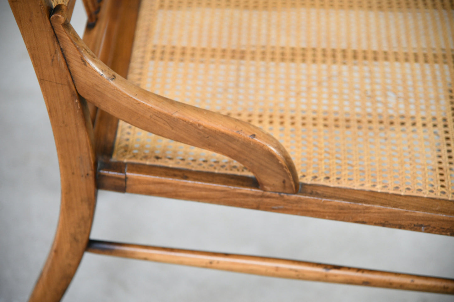 Edwardian Cane Occasional Chair