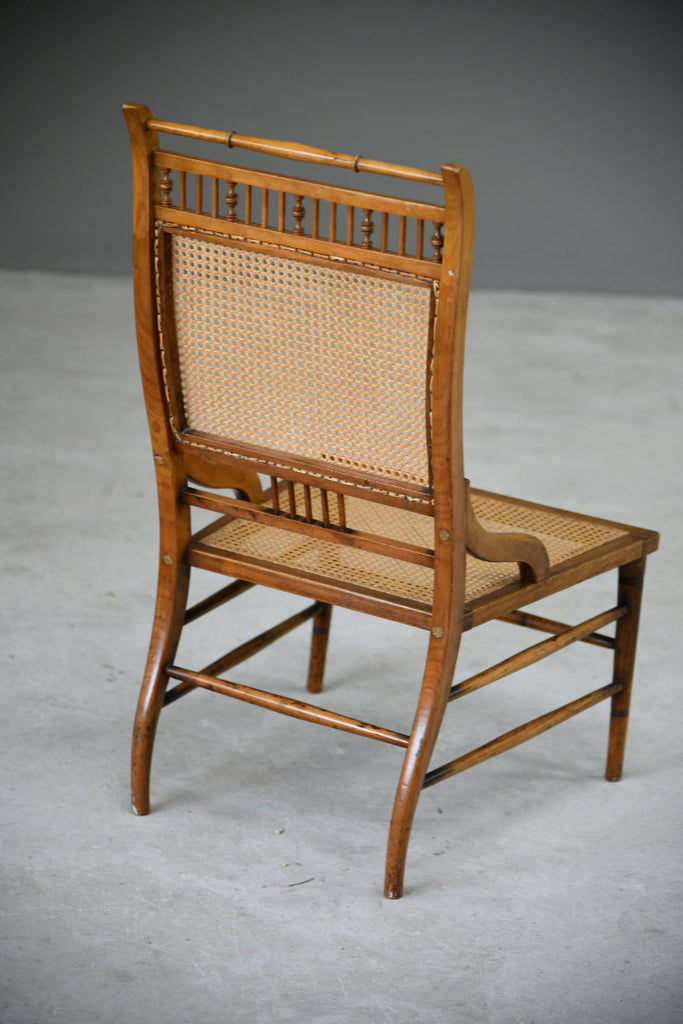 Edwardian Cane Occasional Chair