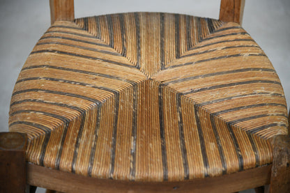 Pair Fruit Wood French Kitchen Chair