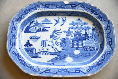 2 Willow Meat Plates